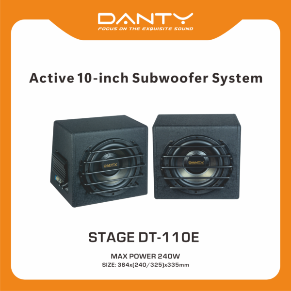 10" Active Car Subwoofer | 150W RMS Powered Bass System for Trunk
