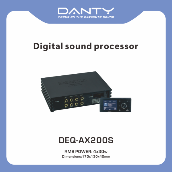 Car Audio DSP Processor with Built-in Amplifier