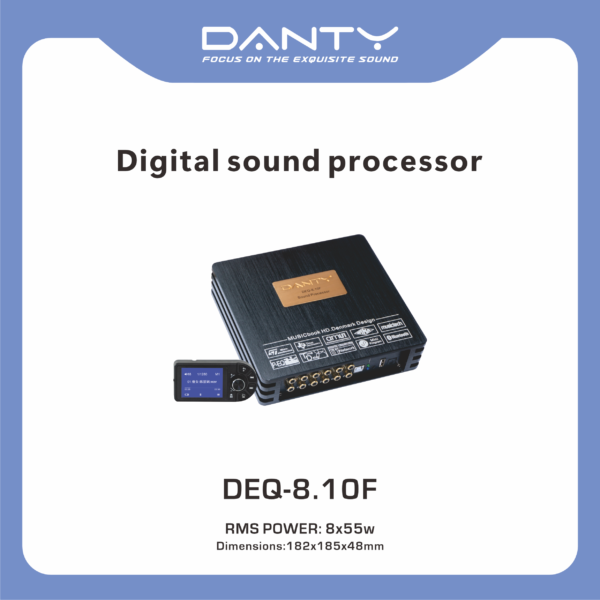Car Audio DSP Processor with Built-in Amplifier