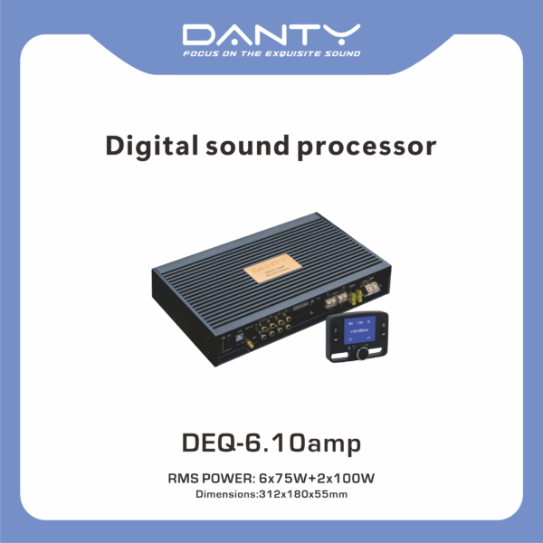 Car Audio DSP Processor with Built-in Amplifier