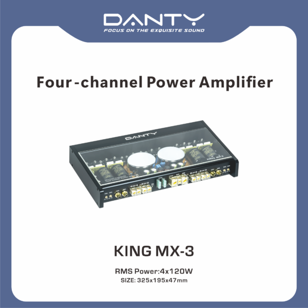 4‑Channel Car Power Amplifier – Four‑Way Audio Amplifier