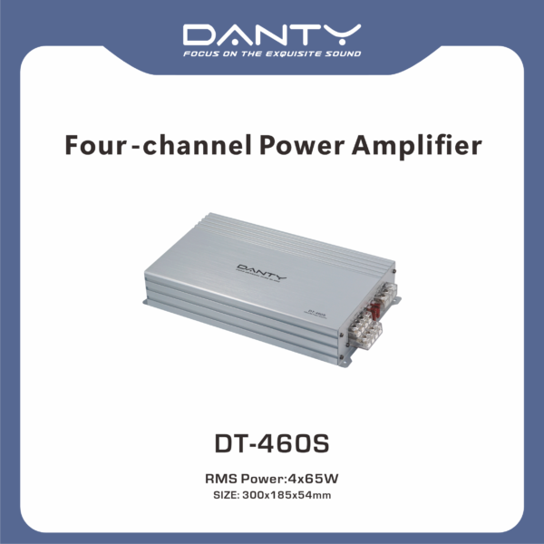 4‑Channel Car Power Amplifier – Four‑Way Audio Amplifier