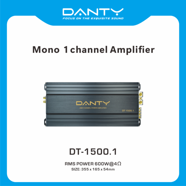 Mono 1‑Channel Car Amplifier – Monoblock Bass Amplifier