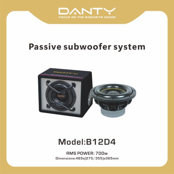 Heavy-Duty Passive Subwoofer System for Car Audio Enthusiasts