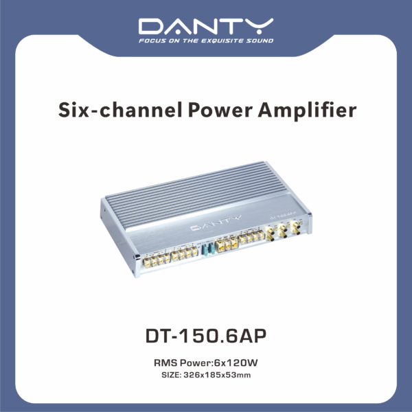 6‑Channel Car Power Amplifier – Multi‑Channel Audio Amplifier