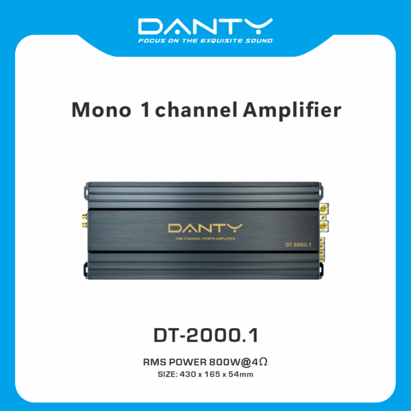 Mono 1‑Channel Car Amplifier – Monoblock Bass Amplifier
