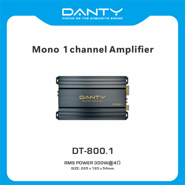 Mono 1‑Channel Car Amplifier – Monoblock Bass Amplifier