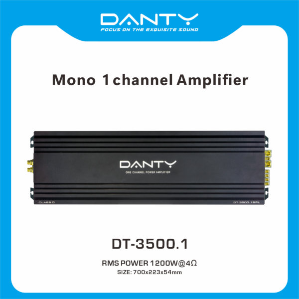 Mono 1‑Channel Car Amplifier – Monoblock Bass Amplifier
