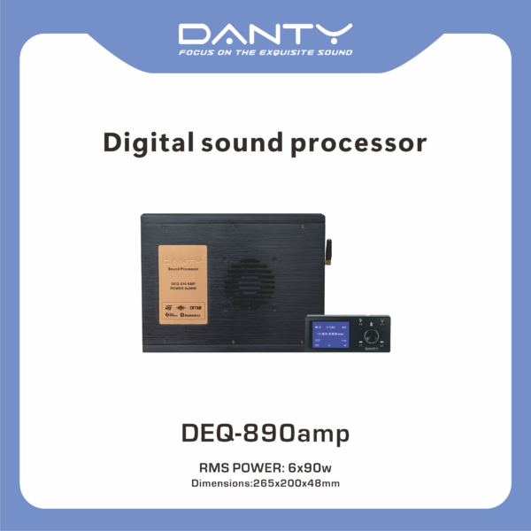 Car Audio DSP Processor with Built-in Amplifier
