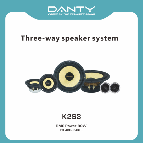 Automotive 3-Way Full Range Speaker Kit