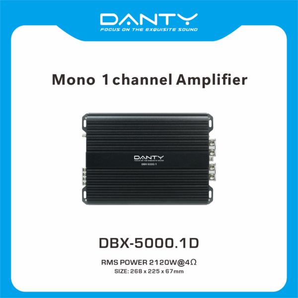 Mono 1‑Channel Car Amplifier – Monoblock Bass Amplifier