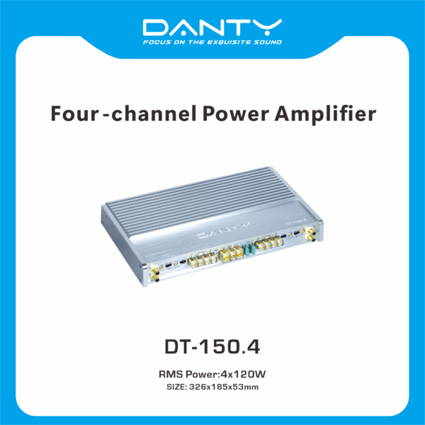 4‑Channel Car Power Amplifier – Four‑Way Audio Amplifier