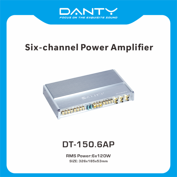 6‑Channel Car Power Amplifier – Multi‑Channel Audio Amplifier
