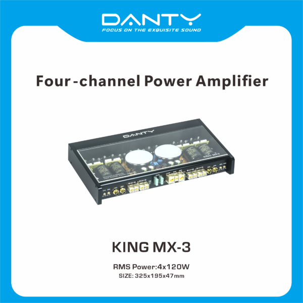 4‑Channel Car Power Amplifier – Four‑Way Audio Amplifier